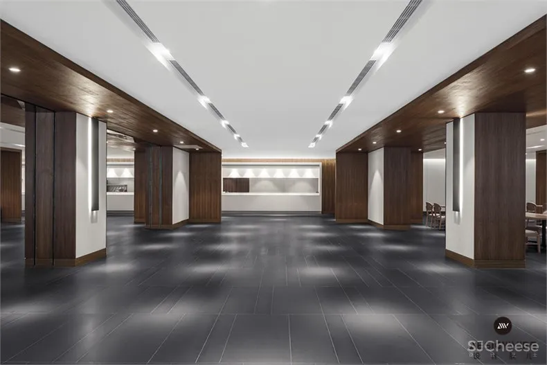 三能集成房屋股份有限公司办公楼-08-地下一层餐厅3.jpg 直上:长沙三能集成房屋股份有限公司办公楼设计