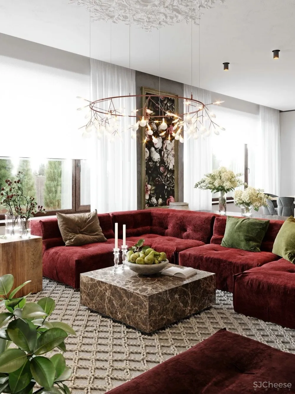 一个户型，三套表现方案，美到爆！ 首