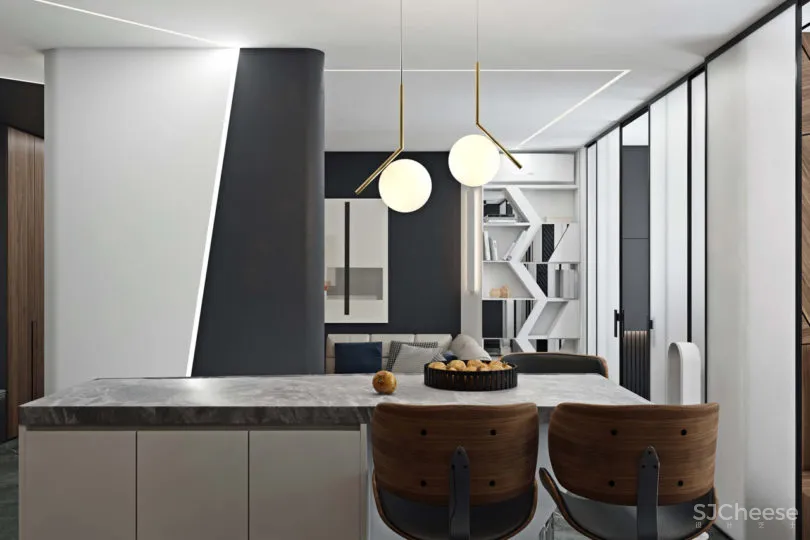 莫斯科Novoe Tushino极简主义现代公寓