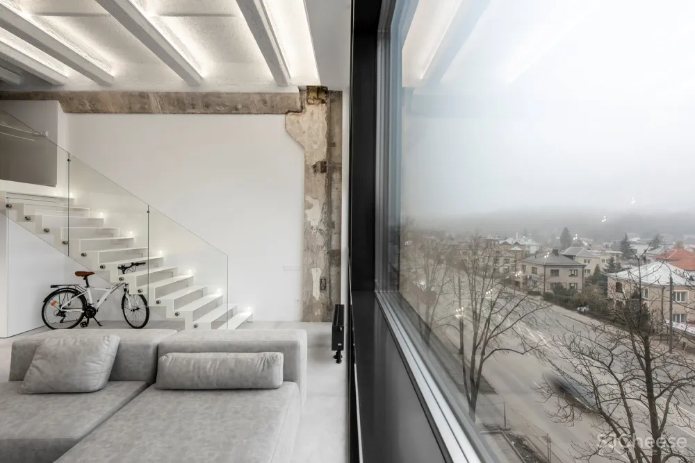 首发 | IDwhite 简约的工业阁楼公寓