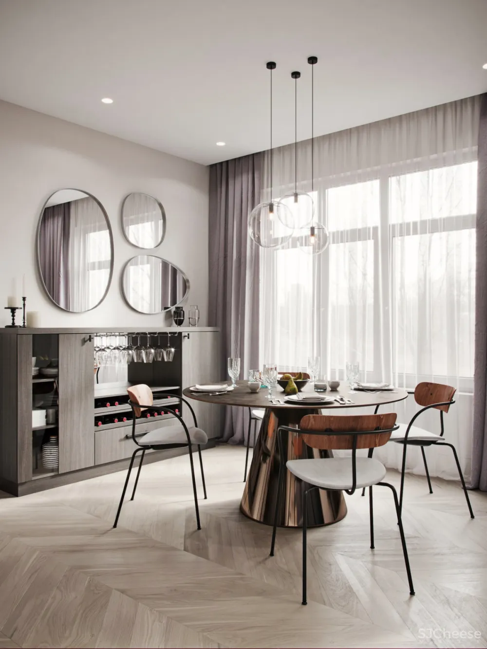 “活力优雅”90㎡极简风家庭公寓 | Monet vs Manet 首