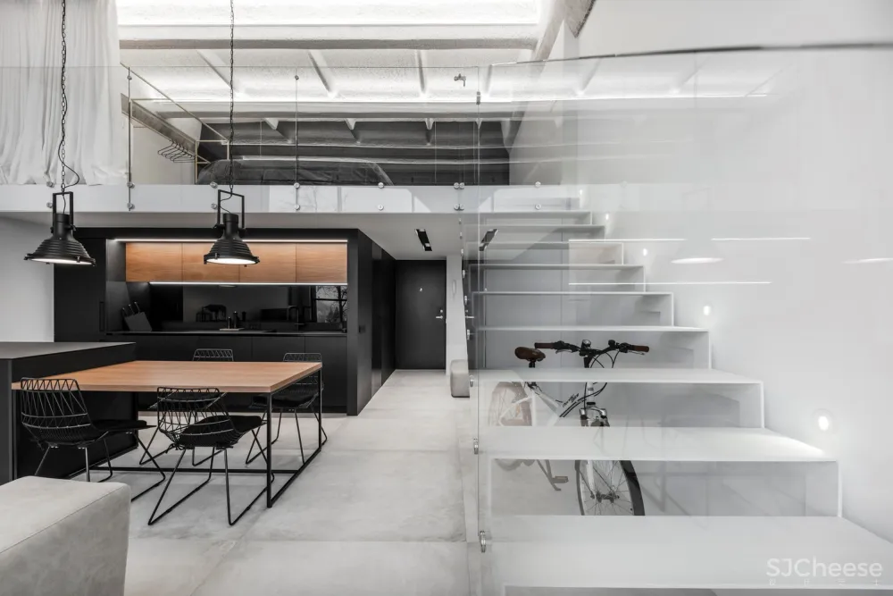 首发 | IDwhite 简约的工业阁楼公寓