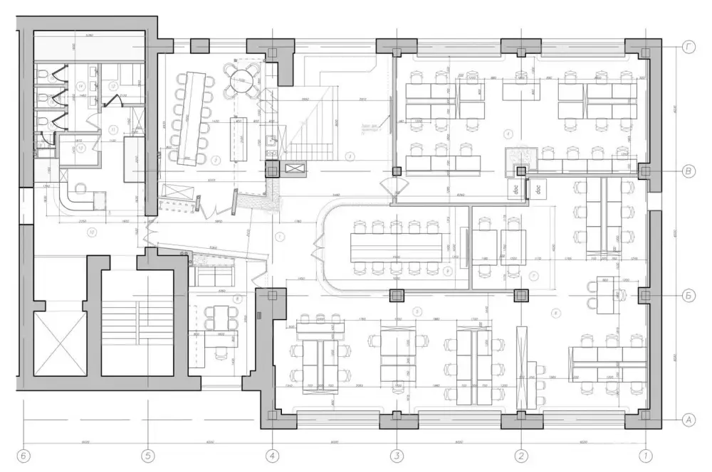 俄罗斯PETSHOP IT部门包豪斯风格办公室设计