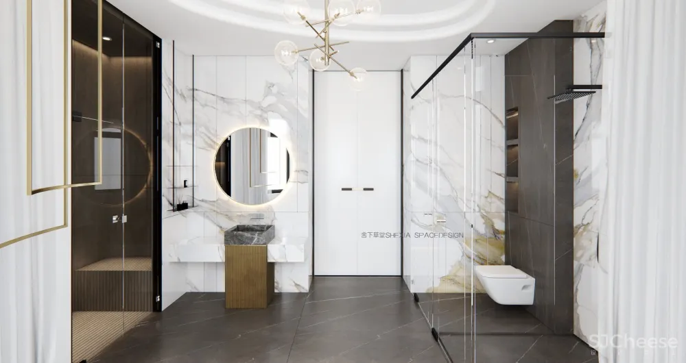 【舍下空间新作】900㎡如此完美有气质的别墅软装设计