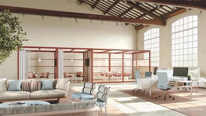 kettal为开放式工作空间设计了模块化“办公亭”