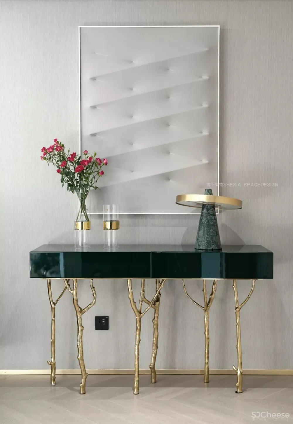 1120㎡轻奢别墅,一半冷艳一半迷红 | 舍下空间