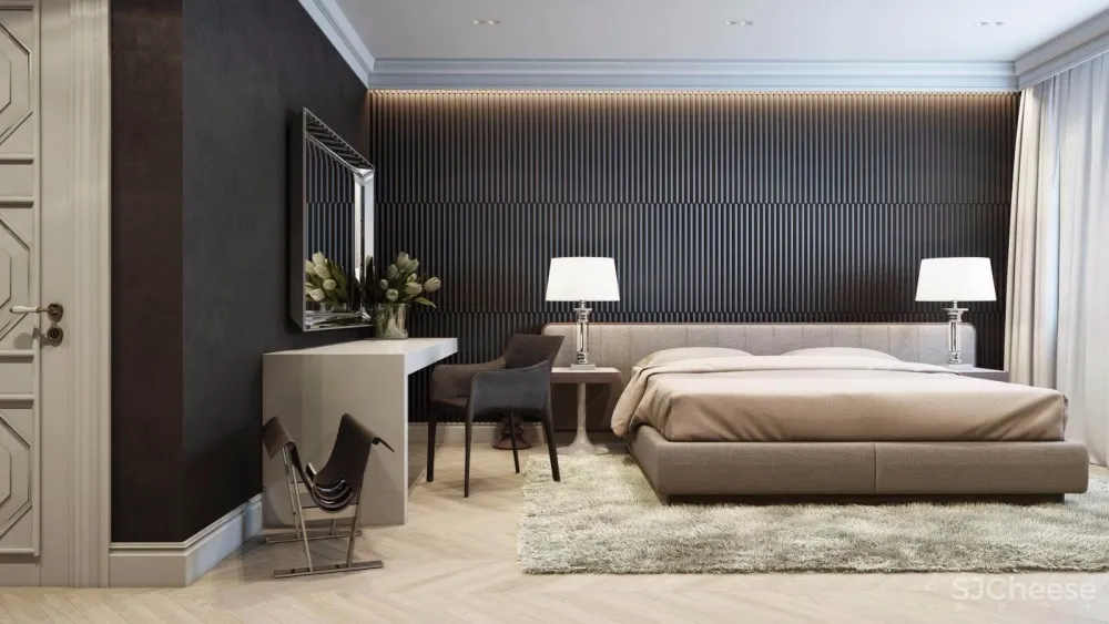 莫斯科黑白灰时尚典雅公寓设计