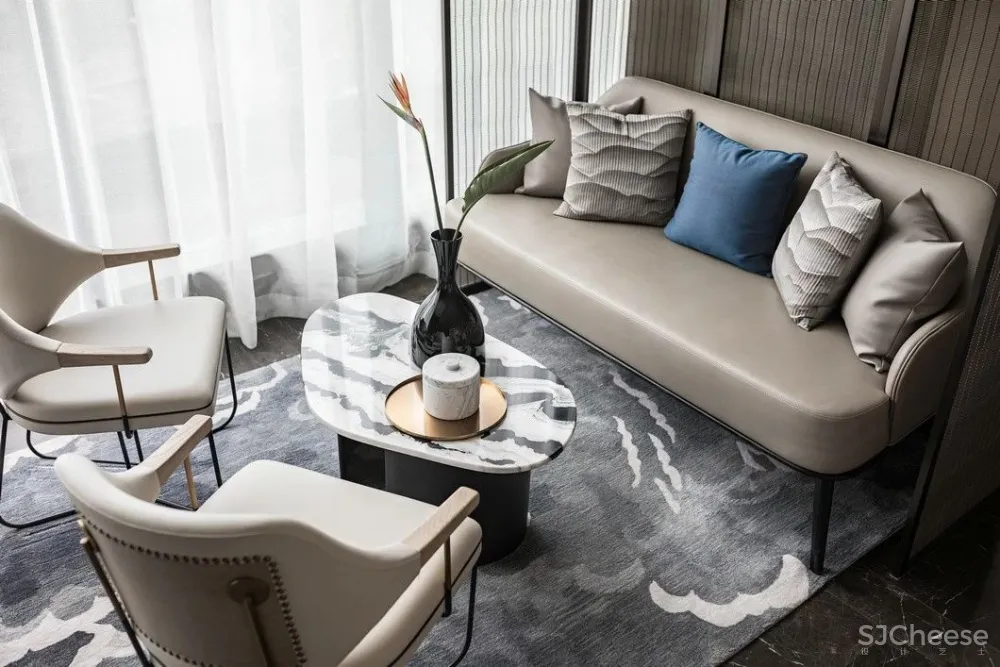 最美高级灰售楼处设计，别具一格的水墨禅境