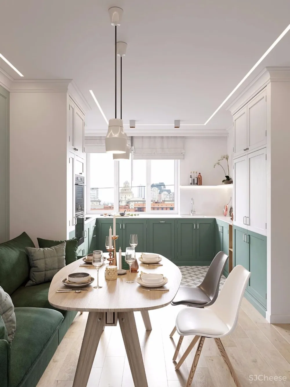 81.6㎡一家三口,用玻璃隔断丨这样的玄关不亚于130㎡的标配