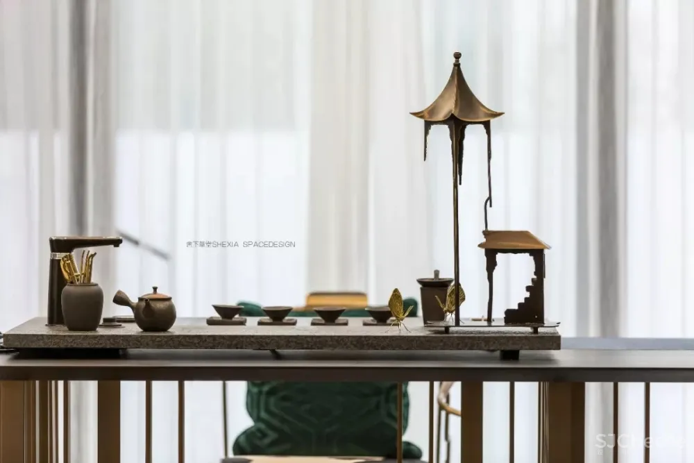 1120㎡轻奢别墅,一半冷艳一半迷红 | 舍下空间