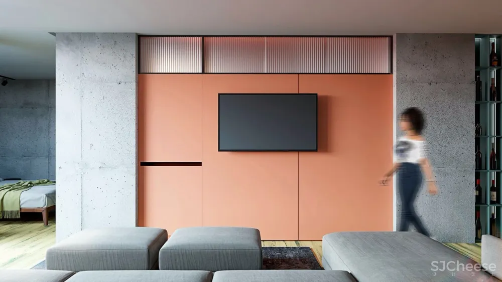 绿+橙 基辅个性公寓设计 | Elena Fateeva 首