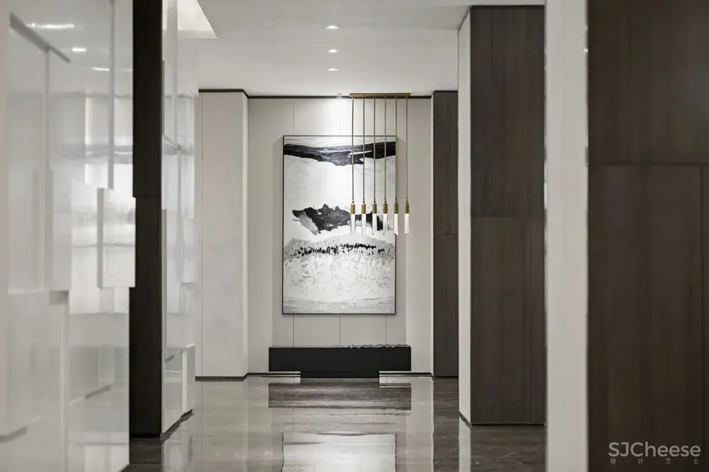 最美高级灰售楼处设计，别具一格的水墨禅境