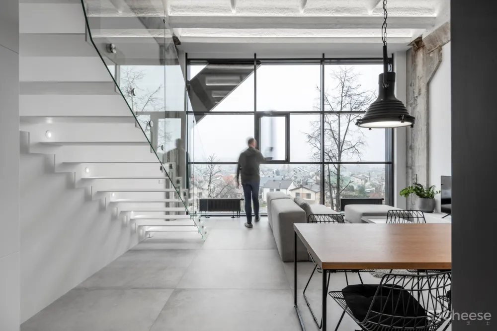 首发 | IDwhite 简约的工业阁楼公寓