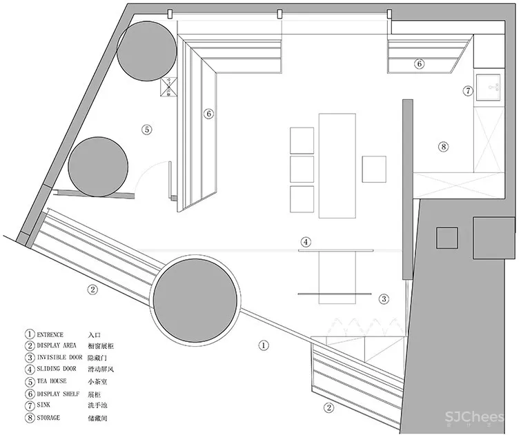 对角线设计:北京 致正茶室