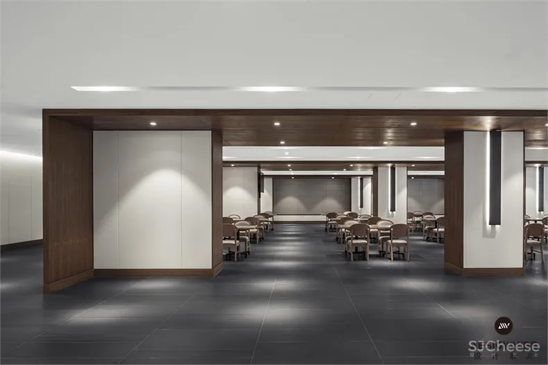 三能集成房屋股份有限公司办公楼-07-地下一层餐厅2.jpg 直上:长沙三能集成房屋股份有限公司办公楼设计