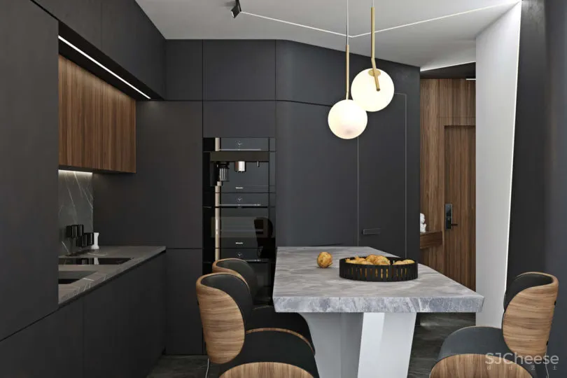 莫斯科Novoe Tushino极简主义现代公寓