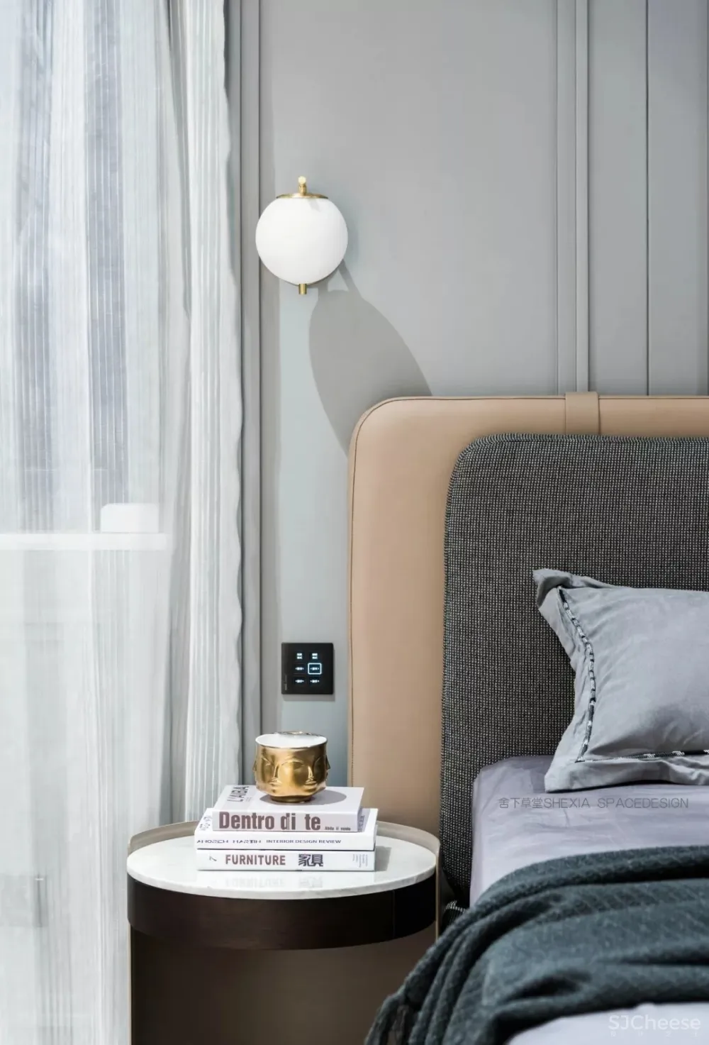 1120㎡轻奢别墅,一半冷艳一半迷红 | 舍下空间