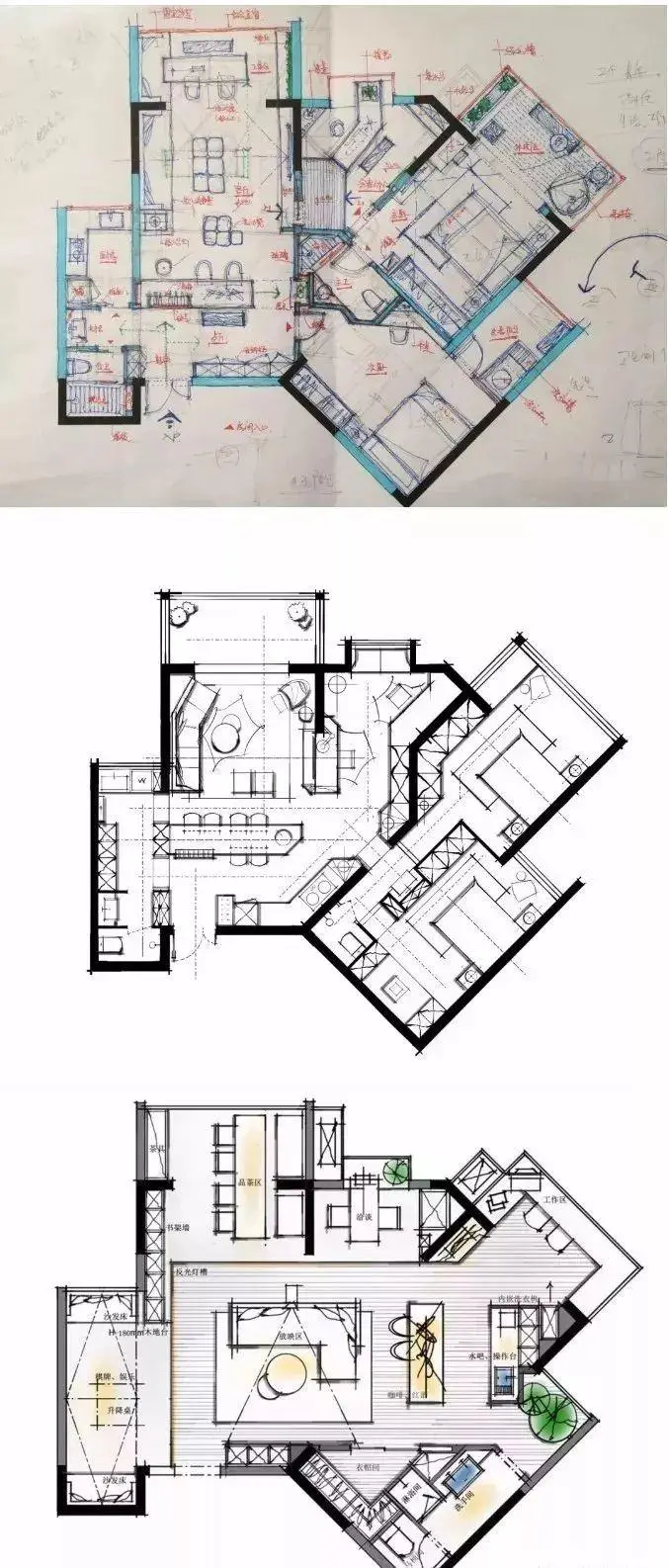 室内平面方案优化图1200套丨家居,别墅,样板房,户型平面优化丨1.28G 室内平面方案优化图1200套丨家居,别墅,样板房,户型平面优化丨1.28G