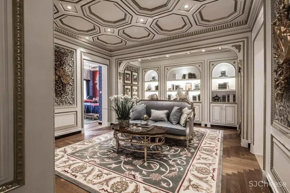 法式宫庭风格别墅案例丨完整CAD施工图+实景效果图丨CAD+JPG丨229M