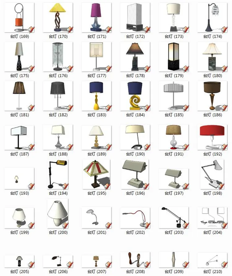 室内SU灯具模型丨SketchUp草图大师丨1500个灯具模型库丨Skp格式丨1.31GB
