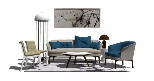 「SU模型库」现代轻奢精细草图模型丨323个丨2.05G