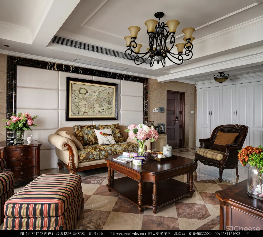 美式风格高质量样板房，部分含施工图【1.57G】