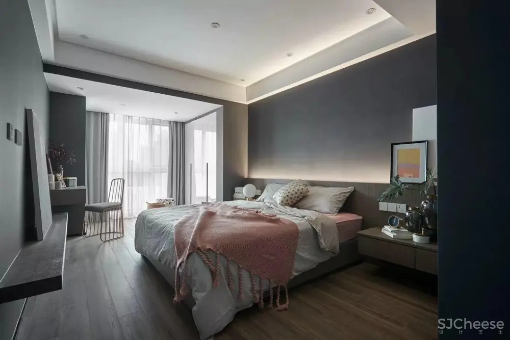 高级灰+烟粉,撩人轻熟风! 高级灰+烟粉,精致住宅-撩人轻熟风!| 所向设计