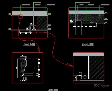 170款天花吊顶布局丨81款天花图案cad图库丨35款天花剖面图
