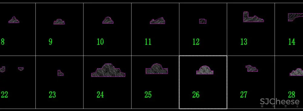超级全能CAD图库丨天地墙图库+家具图库+节点+装饰线条丨728M