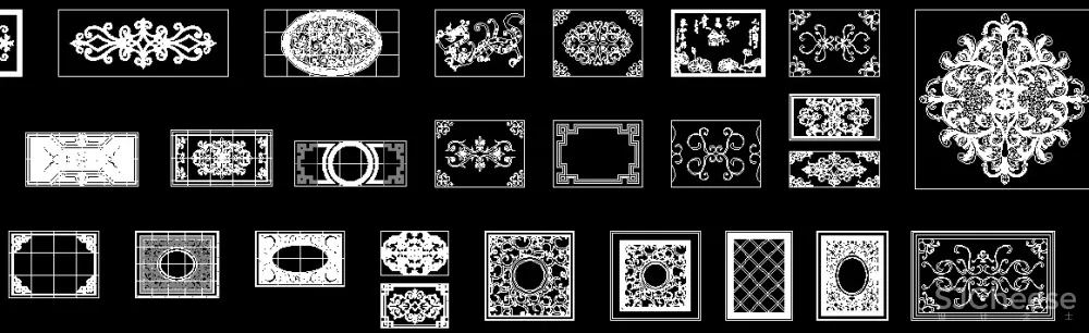 超级全能CAD图库丨天地墙图库+家具图库+节点+装饰线条丨728M