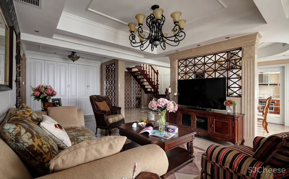 美式风格高质量样板房，部分含施工图【1.57G】