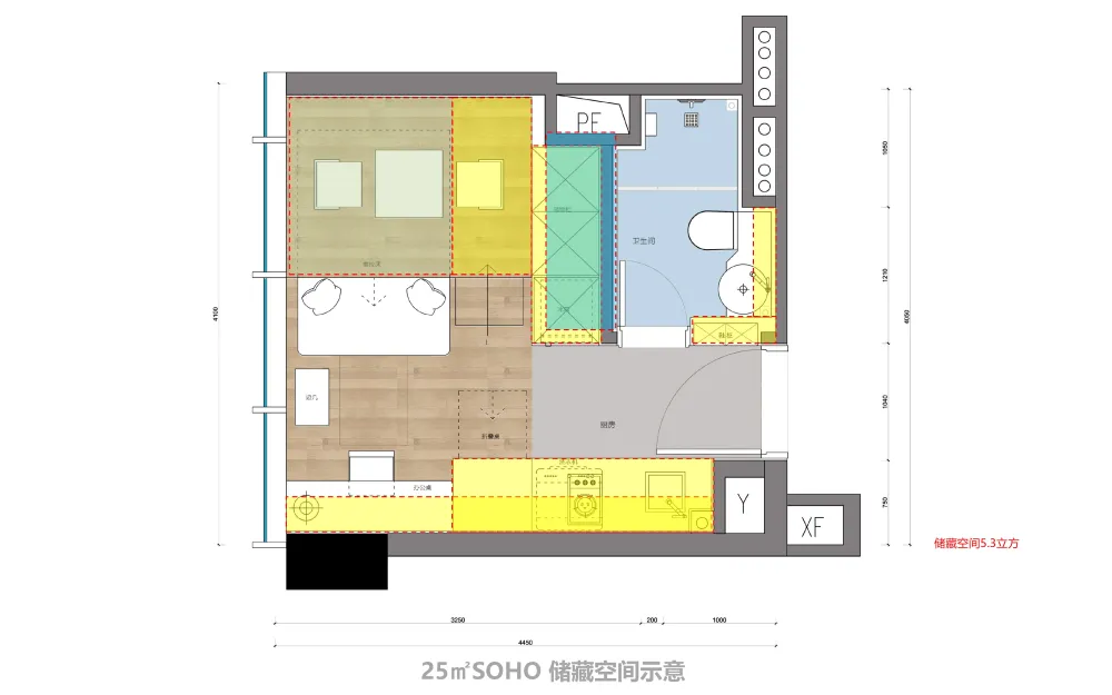 SOHO+LOFT风格公寓样板间丨5套软装方案PPT+CAD施工图丨427M
