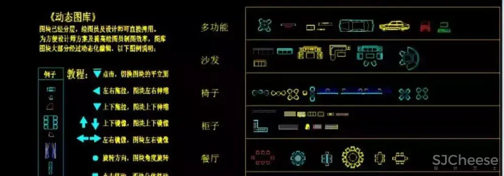 CAD深化动态图库！平面,立面,节点丨全套动态模块丨DWG格式丨33.4M