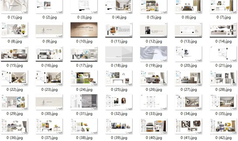 SOHO+LOFT风格公寓样板间丨5套软装方案PPT+CAD施工图丨427M