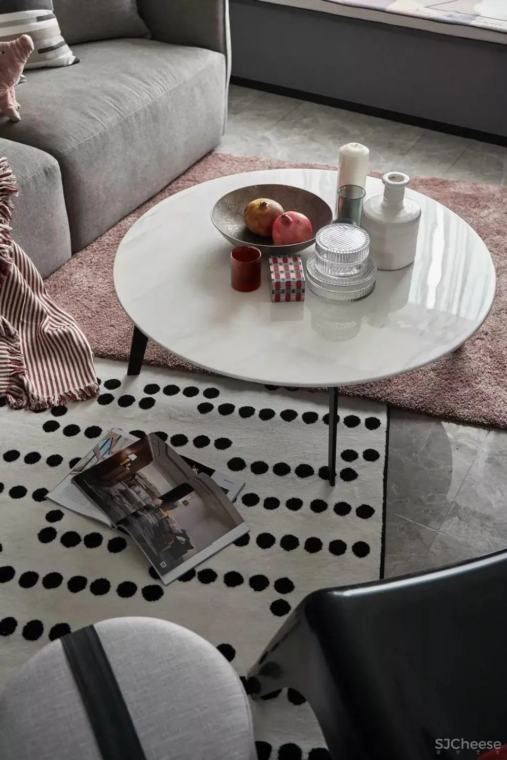 高级灰+烟粉,撩人轻熟风! 高级灰+烟粉,精致住宅-撩人轻熟风!| 所向设计