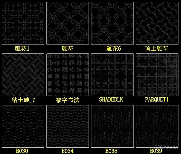 施工图绘制必备丨CAD填充图库+CAD字体库丨1.69G【筑宅设计网】第354期 免费分享 施工图绘制必备丨CAD填充图库+CAD字体库丨1.69G