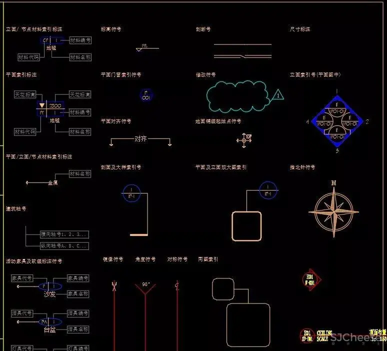 CAD深化动态图库！平面,立面,节点丨全套动态模块丨DWG格式丨33.4M