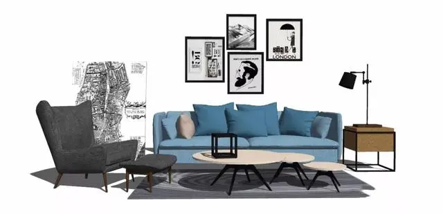 「SU模型库」现代轻奢精细草图模型丨323个丨2.05G