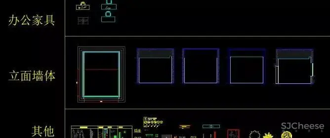 CAD深化动态图库！平面,立面,节点丨全套动态模块丨DWG格式丨33.4M