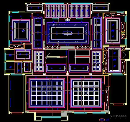 170款天花吊顶布局丨81款天花图案cad图库丨35款天花剖面图