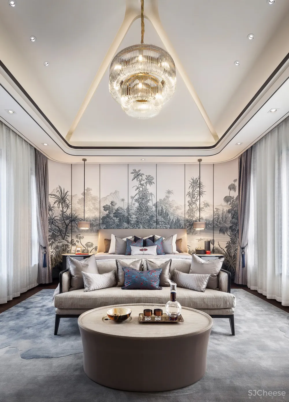 新中式别墅合集丨高清摄影图片丨名师案例实景图丨115套 JPG高清丨4.39Ｇ