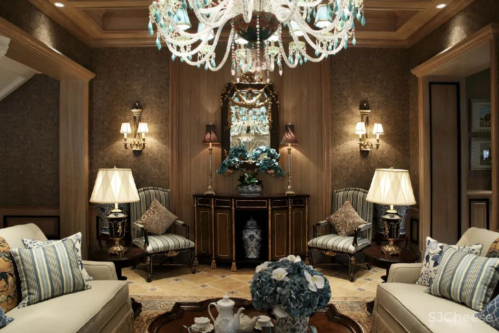 美式风格客厅、背景墙大合集【320M】