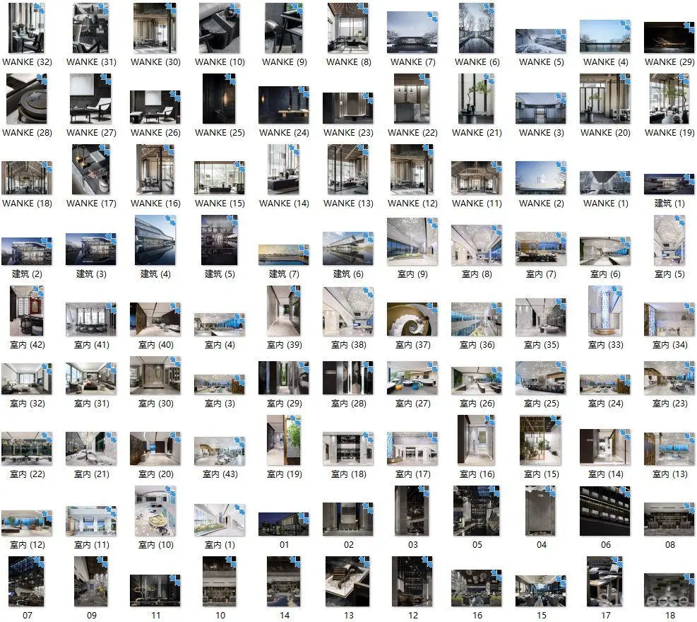 售楼处 – 销售中心 20套524张图片丨高清摄影案例丨JPG高清丨1.13G