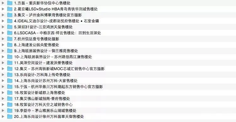 售楼处 – 销售中心 20套524张图片丨高清摄影案例丨JPG高清丨1.13G