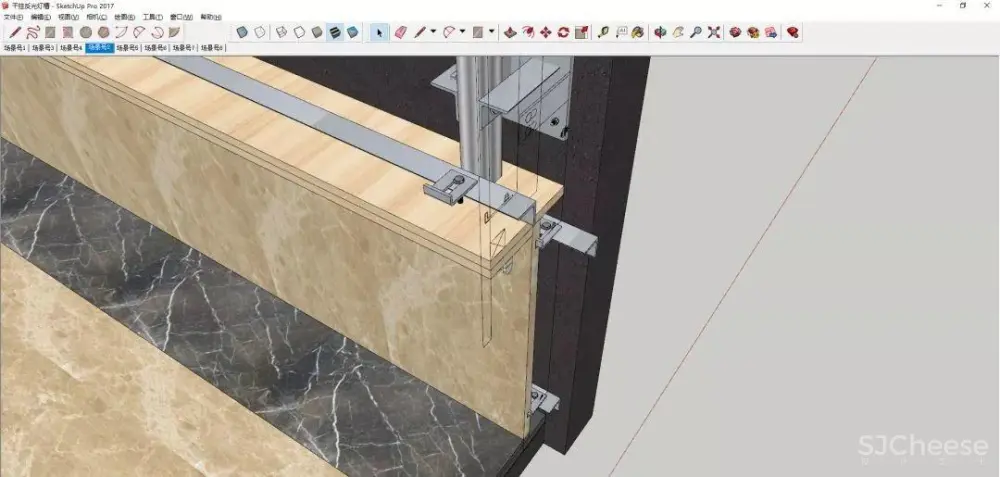 【收口工艺】石材+木材丨细节工艺教程丨MP4视频+SU模型+PDF格式丨343M 【收口工艺】石材+木材丨细节工艺教程丨MP4视频+SU模型+PDF格式丨343M