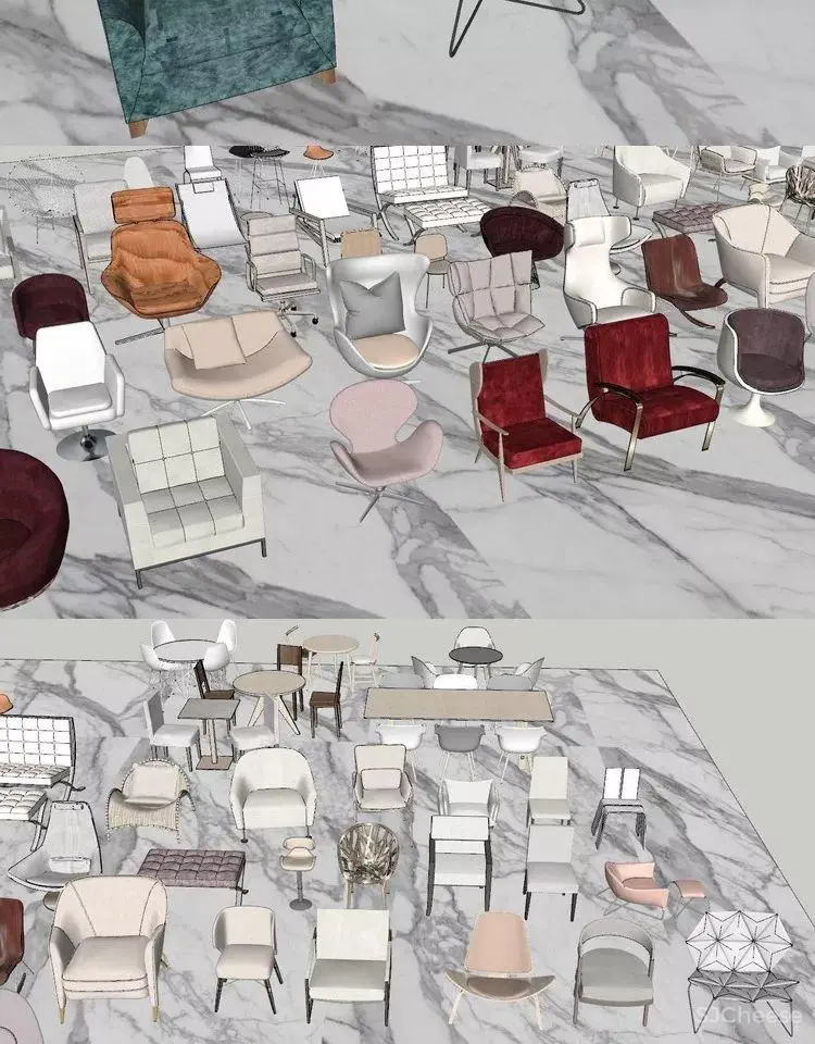 70个单体椅子模型丨SU精品模型丨SU单体模型库丨288M