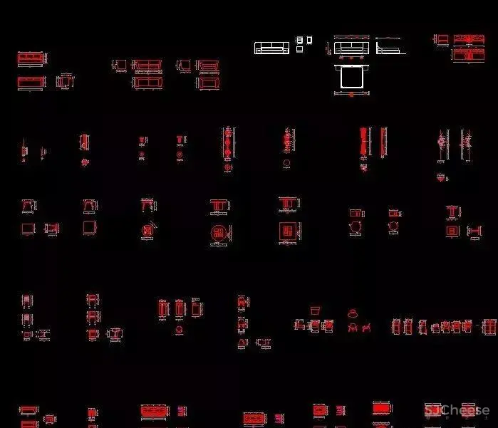 现代CAD家具图库丨带详细尺寸,平面,立面,侧面丨DWG丨82.6M 现代CAD家具图库丨带详细尺寸,平面,立面,侧面丨DWG丨82.6M