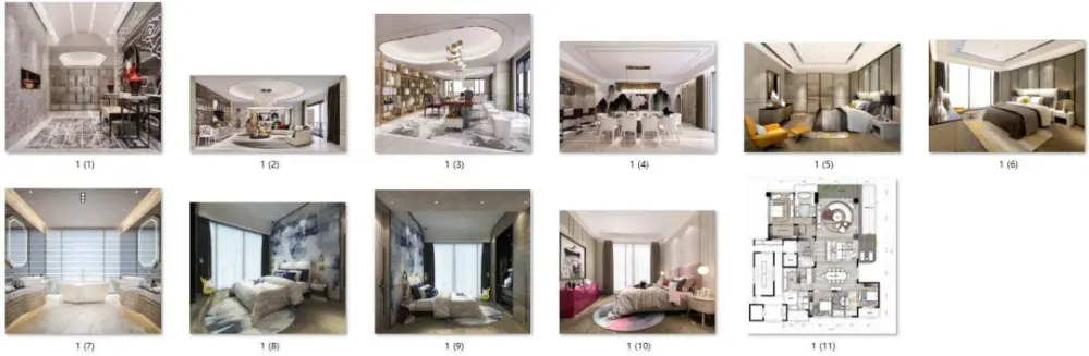 邱德光-寸滩新东方时尚风格400㎡样板间丨设计方案+效果图丨JPG+PDF丨135M 邱德光-寸滩新东方时尚风格400㎡样板间丨可编辑设计方案PPT+效果图丨PPT+JPG+PDF丨169M