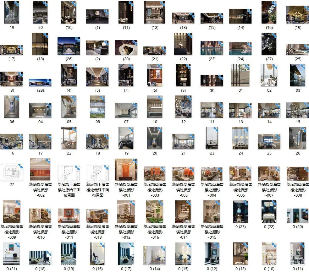 售楼处 – 销售中心 20套524张图片丨高清摄影案例丨JPG高清丨1.13G