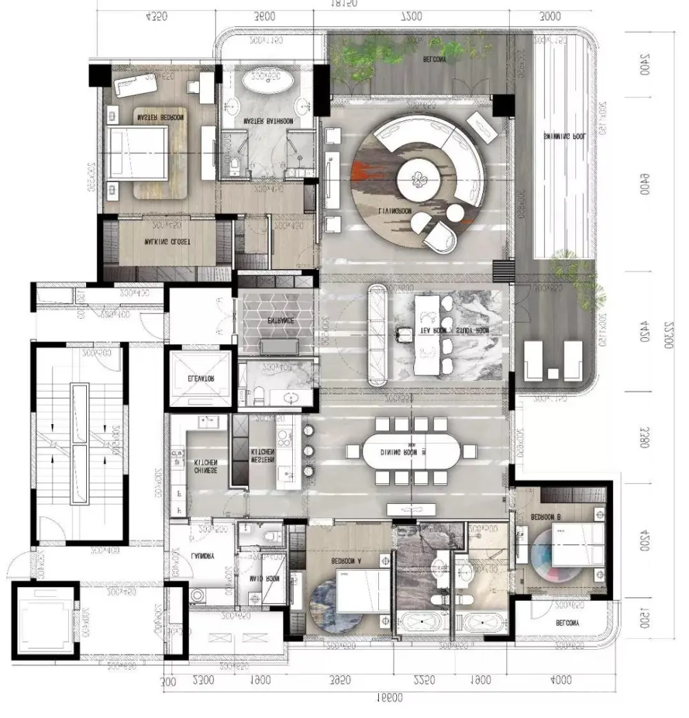 邱德光-寸滩新东方时尚风格400㎡样板间丨设计方案+效果图丨JPG+PDF丨135M 邱德光-寸滩新东方时尚风格400㎡样板间丨可编辑设计方案PPT+效果图丨PPT+JPG+PDF丨169M
